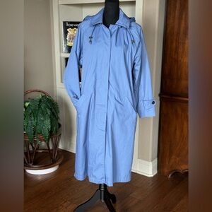 Appleseed’s Petite Blue Trench Coat‎ with Liner